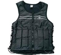 Hyperwear Hyper Vest FIT - Gilet lesté réglable pour femme (3,6 kg, taille SM), 3,6 kg, pour la course, la marche, les entraînements, noir métallisé, réfléchissant fin, poids de 0,9 kg, ajustement