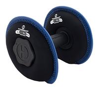 HYPERWEAR SoftBell Haltère réglable 3 en 1 en néoprène 5,4 kg, Une poignée Facile à Prendre en Main et Deux disques de Poids de 2,7 kg Bleu Roi