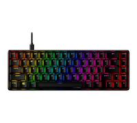 HyperX Alloy Origins 65 - Clavier de jeu mécanique - Facteur de forme ultra-compact de 65% - Interrupteur Rouge HyperX (linéaire) - Capuchons de touches PBT à double couche - Rétro-éclairage DEL RGB