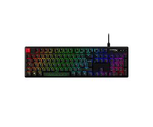 HyperX Alloy Origins PBT-Clavier de jeu mécanique, RGB, Capuchons de touche PBT, RGB, Commutateurs HyperX mécaniques, Compact, Portable, Corps en aluminium résistant, Pied réglable