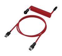HyperX - Câble USB - 1.37 m - bobiné - noir, rouge