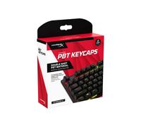 HyperX Capuchons de touches en PBT - Jeu de touches complet, matériau PBT double face, disposition Anglais (ÉU), 104, Noir