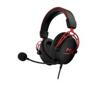 HyperX Cloud Alpha Binaural Bandeau Noir, Rouge - Casques audio (PC/Jeux, Binaural, Bandeau, Noir, Rouge, Aluminium, Discord, TeamSpeak)