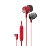 HyperX Cloud Earbuds III S Écouteurs avec câble USB multiplateforme, Son Surround, Coussinets 4 Tailles, Microphone avec Annulation de Bruit, Couleur Rouge