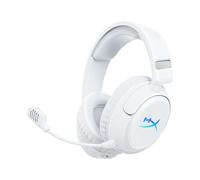 HyperX Cloud Flight 2 Casque de gaming sans fil, lumières RVB personnalisables, batterie 100 heures, Dual Wireless 2,4 GHz et Bluetooth, Instant Pair, PC/PS/Switch/Mobile, Blanc