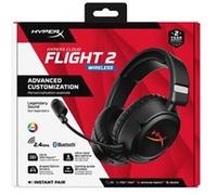 HyperX Cloud Flight 2 - Micro-casque - circum-aural - fréquence/Bluetooth radio de 2,4 GHz - sans fil - noir Noir