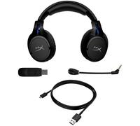 HyperX Cloud Flight Gaming - Micro-casque - circum-aural - 2,4 GHz - sans fil - jack 3,5mm - noir, bleu - pour Victus by HP Laptop 15, 16; Laptop 14, 15, 17; Pavilion x360 Laptop; Pro 290 G9