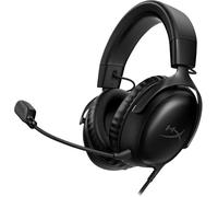 HyperX Cloud III - Casque de Gaming Filaire, PC, PS5, Xbox Series X|S, DTS, Mousse à mémoire de Forme, Microphone au Son cristallin de 10 mm, avec Suppression du Bruit, USB-C, USB-A, 3.5mm - Noir