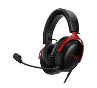 HyperX Cloud III - Casque de jeu filaire, PC, PS5, Xbox Series X|S, pilotes coudés de 53 mm, DTS, mousse à mémoire de forme, cadre durable, micro ultra clair 10 mm, USB-C, USB-A, 3,5 mm (renouvelé)