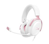 HyperX Cloud III, Casque Gaming Filaire, PC/PS5/Xbox Series X|S, DTS Headphone:X, Haut parleurs inclinés 53 mm, Micro 10 mm antibruit, USB-C/USB-A/3,5 mm, Blanc et Rose