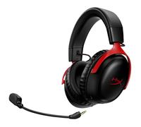 HyperX Cloud III - Micro-casque - circum-aural - 2,4 GHz - sans fil - noir, rouge