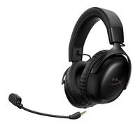 HyperX Cloud III S - Casque de Jeu sans Fil multiplateforme 2,4 GHz Bluetooth - Autonomie jusqu'à 120 Heures - 2,4 GHz - Pilote d'inclinaison de 53 mm - Microphone Amovible de 10 mm - Noir et Rouge