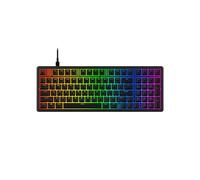 HyperX Eve 1800 - Clavier de jeu, facteur de forme 1800, éclairage RVB personnalisable à 10 zones, boutons multimédia intégrés, commutateurs à membrane, noir