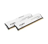HyperX FURY - DDR3 - kit - 8 Go: 2 x 4 Go - DIMM 240 broches - 1600 MHz / PC3-12800 - CL10 - 1.5 V - mémoire sans tampon - non ECC - blanc