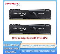 HyperX Fury Memoria DDR4 8 Go 16 Go 4 Go de RAM 3200 2666 2400 2133 MHz RAM de bureau 1,2 V DIMM PC-21300 PC-25600