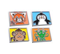 HyperX Lot de Badges magnétiques interchangeables, compatibles avec Les élévations en Alliage, matériau émaillé Dur, Personnalisation du Clavier, Mignon