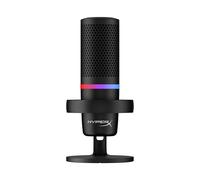 DuoCast - microphone USB (noir) - Éclairage RGB, Microphone de console de jeu, 32 Ohm, 24 bit, 96 kHz, Avec fil, USB 4P5E2AA