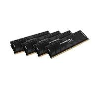 HyperX Predator - DDR4 - kit - 128 Go: 4 x 32 Go - DIMM 288 broches - 2666 MHz / PC4-21300 - CL15 - 1.35 V - mémoire sans tampon - non ECC - noir