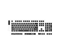 HyperX Pudding Keycaps Lot de 2 Touches PBT 112 Touches Noir, 7G8K1AA#ABA