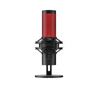 HyperX QuadCast 2, Microphone USB à condensateur pour Gaming/Streaming/Podcast, 4 directivités, Commandes intégrées, éclairage LED, Support Anti Choc Amovible, PC/Mac/PS5/PS4, USB-C, Noir