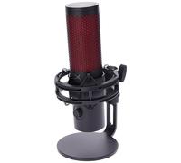 HyperX QuadCast 2 Microphone USB pour Jeux, Streaming et podcasting, avec Commandes intégrées, éclairage LED, Support Antichoc Amovible, PC, Mac, PS5, PS4, USB-C - Noir