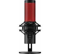 HyperX QuadCast 2, Microphone USB pour le jeu, le streaming et le podcasting, capteur de coupure du son au toucher, éclairage par LED, enregistrement 24 bits/96 kHz, 4 directivités, support amortisseu