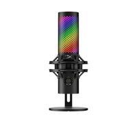 HyperX QuadCast 2 S Microphone USB avec éclairage RVB, Streaming et podcasting, avec Commandes intégrées, éclairage LED, Support Antichoc Amovible, PC, Mac, USB-C - Noir