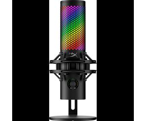 HyperX QuadCast 2 S - Microphone USB Noir, 20-20000Hz, -8dB, Impédance 1 Ohm, LED, Câble 3m, SNR 90dB, Compatible Windows, macOS