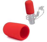 HyperX Quadcast Filtre Anti-Pop-Mousse Bonnette pour Microphone HyperX Quadcast S Anti Vent pour Bloquer Les Plosifs ¿Rouge¿