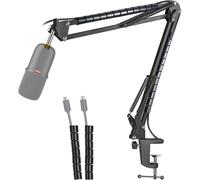 HyperX SoloCast Support Microphone, Bras Micro avec Tube de Fixation, Perche Micro Compatible avec HyperX SoloCast Microphone de jeu USB à condensateur pour Gaming, Streaming, par