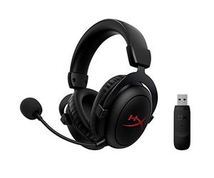 HyperXCloud Sans fil Core-CasquegamingsansfilpourPC,audiospatialDTSHeadphone:X,coussinetsenmousseàmémoiredeforme,cadreenaluminiumdurable, Noir