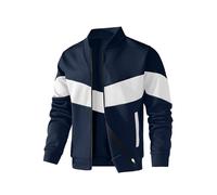 HYPESTFIT Bomber Homme Léger - Blouson Décontracté à Col Montant, Manches et Ourlet Côtelés, Veste Légère Printemps/Automne pour Toutes Occasions