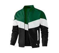HYPESTFIT Bomber Homme Léger - Blouson Décontracté à Col Montant, Manches et Ourlet Côtelés, Veste Légère Printemps/Automne pour Toutes Occasions