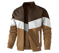 HYPESTFIT Bomber Homme Léger - Blouson Décontracté à Col Montant, Manches et Ourlet Côtelés, Veste Légère Printemps/Automne pour Toutes Occasions