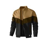 HYPESTFIT Bomber Homme Léger - Blouson Décontracté à Col Montant, Manches et Ourlet Côtelés, Veste Légère Printemps/Automne pour Toutes Occasions