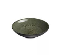 HYPNOSE Assiette creuse calotte salade Pâtes en Grès Médard de NOBLAT D20 Kaki/Noir