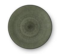 HYPNOSE Assiette Plate en Grès Médard de NOBLAT D27 Kaki/Noir