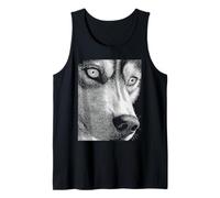 Hypnotic Wolf Weird Eyes Horror Weirdcore Odd Halloween Débardeur