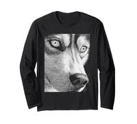 Hypnotic Wolf Weird Eyes Horror Weirdcore Odd Halloween Manche Longue