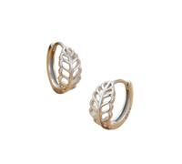 Hypoallergénique creux feuille Hoop boucles d'oreilles mode Creative bijoux cadeaux pour les femmes