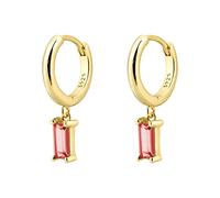 Hypoallergéniques en Zircon coloré d'oreilles plaquées en or véritable à la mode d'oreilles pour femmes Bohèmes (C, One Size)