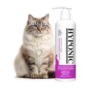 HYPONIC Shampooing de Thérapie Naturelle Hypoallergénique | Aucun Conditionneur Requis | sans Sulfate Ni Paraben (Non Parfumé pour Tous Les Chats 10,14 oz)