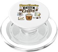 Hypothesis I Need Coffee Funny Science Cafeine Lover PopSockets PopGrip pour MagSafe