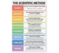 Hypothesis Testing Flowchart Poster Science Learning | Guides learners through experiment design data collection and result analysis(Unframed,16x24inch(40x60cm))