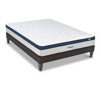HYPSOM - Ensemble MONTESQUIEU 140x190 cm - Matelas Ressorts ensachés + Sommier Bois G
