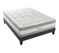HYPSOM - Ensemble ROYAL 5* 140x200 cm - Matelas Mémoire de forme + Sommier Bois G