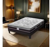 HYPSOM Matelas Divin 160x200 cm | Ressorts ensachés + Mémoire de Forme Epaisseur 28 cm | Soutien Ferme | Fabriqué en Europe
