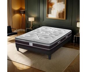 HYPSOM Matelas Divin 160x200 cm | Ressorts ensachés + Mémoire de Forme Epaisseur 28 cm | Soutien Ferme | Fabriqué en Europe