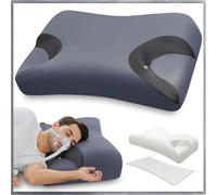 Hypuno CPAP Oreiller Cervical Memory Foam, Oreiller Orthopédique Ergonomique, Oreiller Contre l'apnée du Sommeil, Parfait pour Tous Les utilisateurs de Masques CPAP