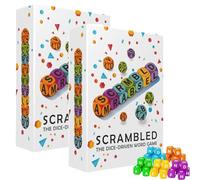 HYPYXUS Jeu de Mots de dés brouillés pour 1 à 5 Joueurs, dés d'entraînement cérébral Rapide, 60 dés Amusants pour la Famille, orthographe des Lettres, Jeux de fête, vocabulaire et réflexion (2Set)